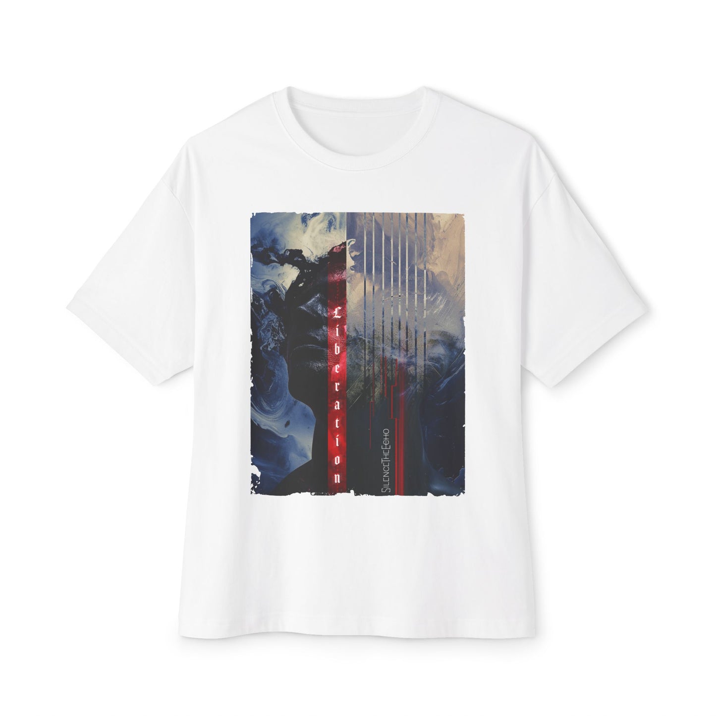 Silence The Echo - Liberation - Artistic Unisex Oversized Boxy Tee