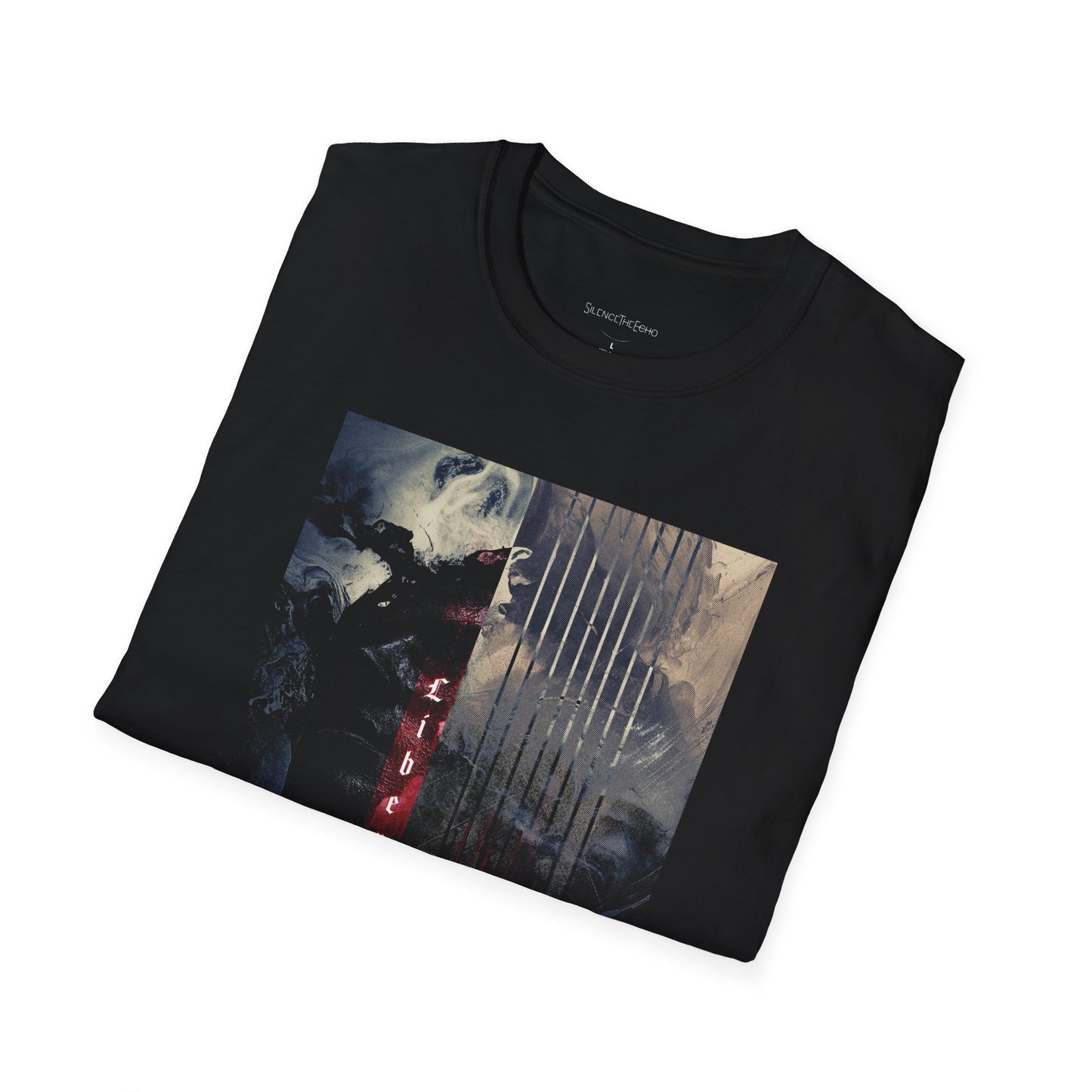 Silence The Echo - Liberation (Halftone Blacksout) Unisex T-Shirt | Softstyle