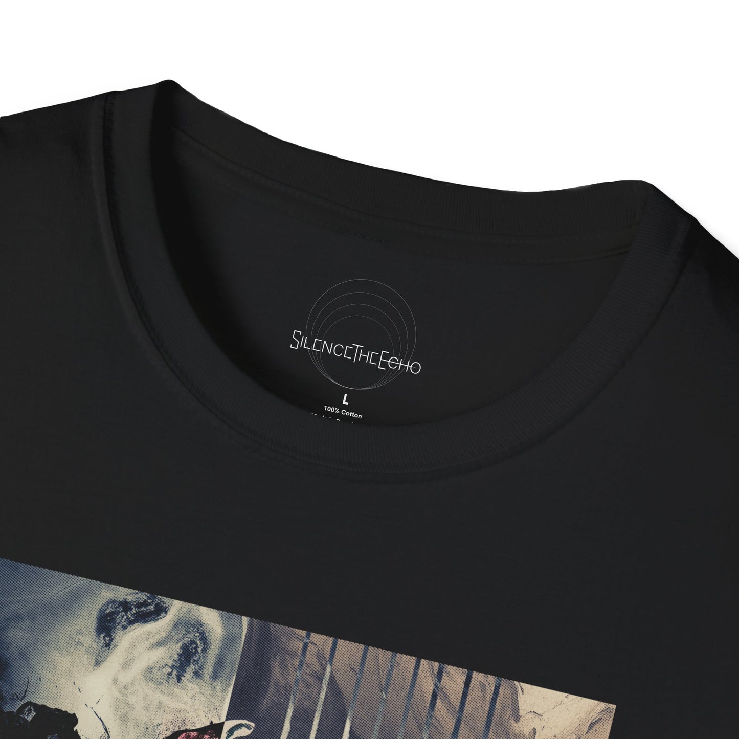 Silence The Echo - Liberation (Halftone Blacksout) Unisex T-Shirt | Softstyle