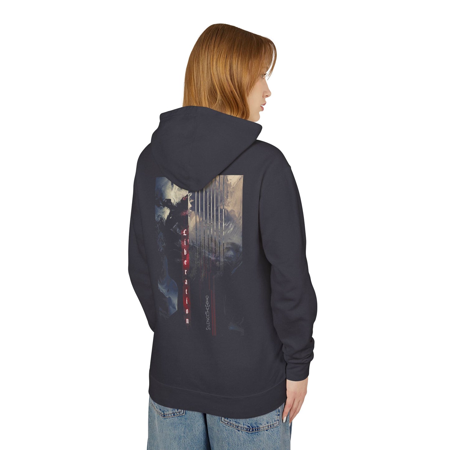 Silence The Echo - Liberation Unisex Lightweight Hooded Sweatshirt