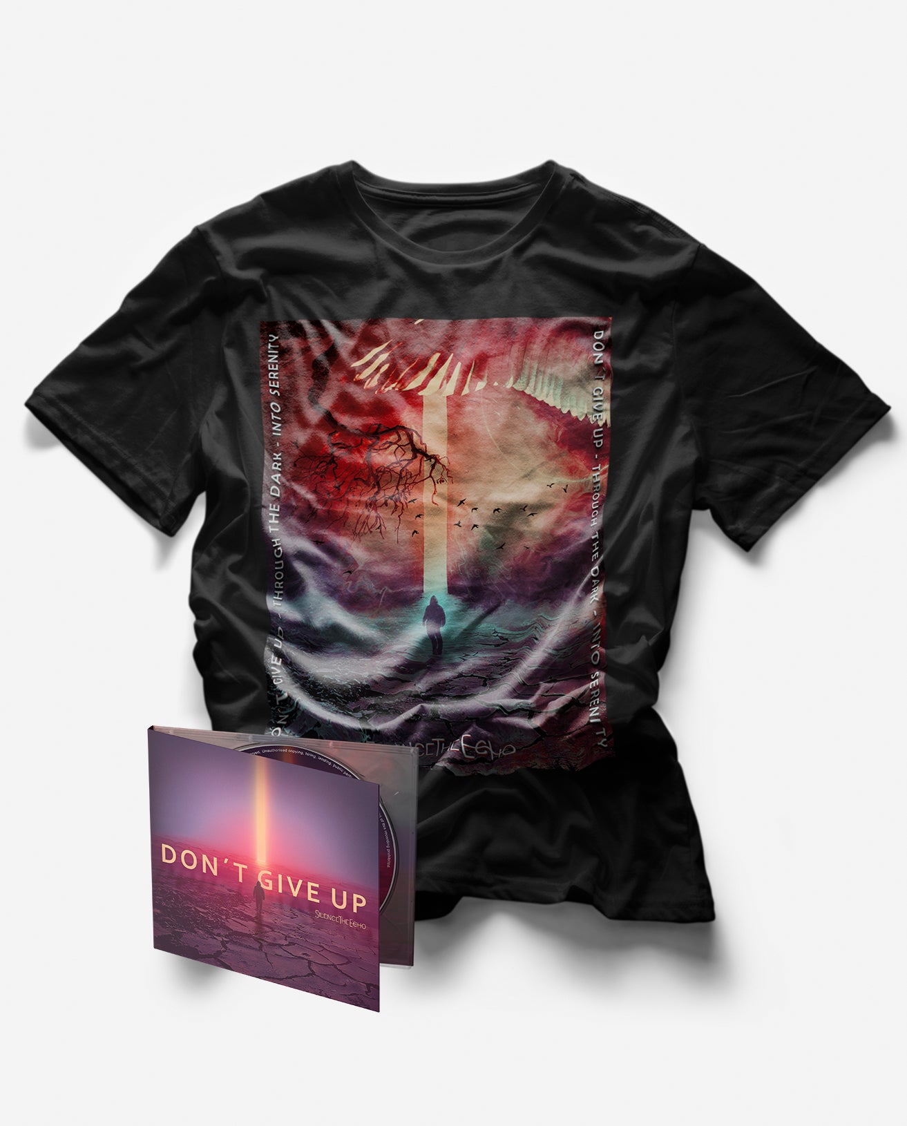 Silence The Echo - Limited Edition Signed Bundle: Don’t Give Up EP & Don’t Give Up T-Shirt Unisex